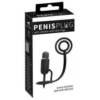 PenisPlug w. Vibrator and Cock