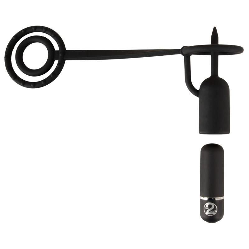 PenisPlug w. Vibrator and Cock