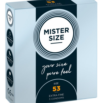 Mister Size 53mm pack of 3