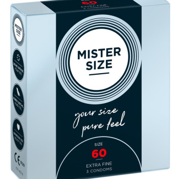 Mister Size 60mm pack of 3