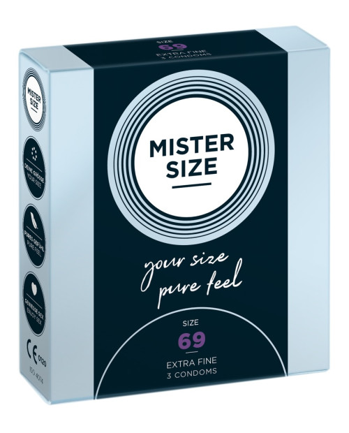 Mister Size 69mm pack of 3