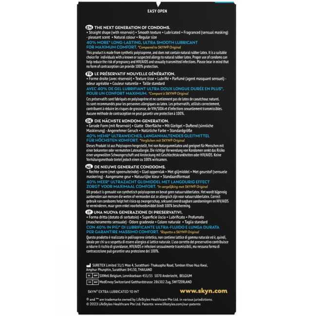 Manix Skyn Extra Lubricated 10