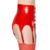 Vinyl Suspender Straps red