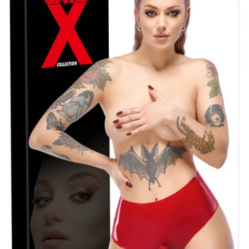Latex Briefs red