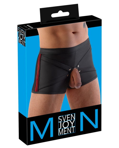 M. Pants black/red