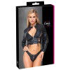 Imitation Leather Top & ThongS