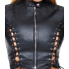 Imitation Leather Top & ThongS