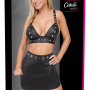 Imitation Leather Top & SkirtS