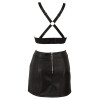 Imitation Leather Top & SkirtS