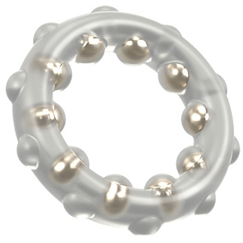 Rebel Cock Ring With Metal Bal