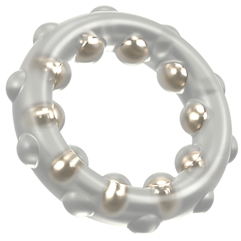 Rebel Cock Ring With Metal Bal