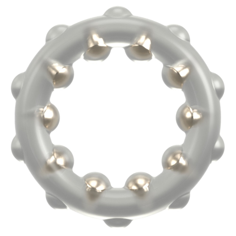 Rebel Cock Ring With Metal Bal
