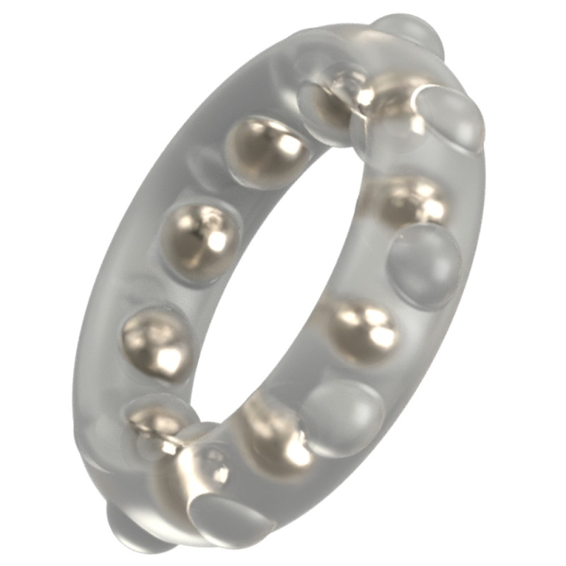 Rebel Cock Ring With Metal Bal