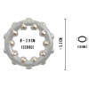 Rebel Cock Ring With Metal Bal