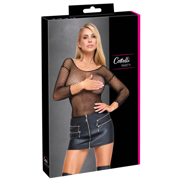 Imitation leather Mini Skirt