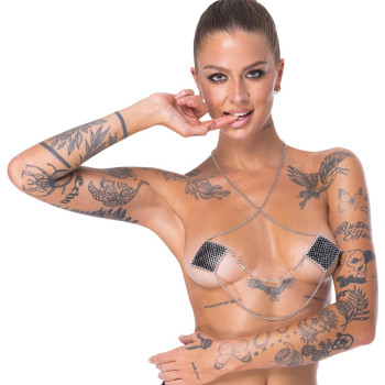 Nipple Jewellery silver chain