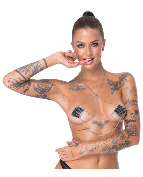 Nipple Jewellery silver chain