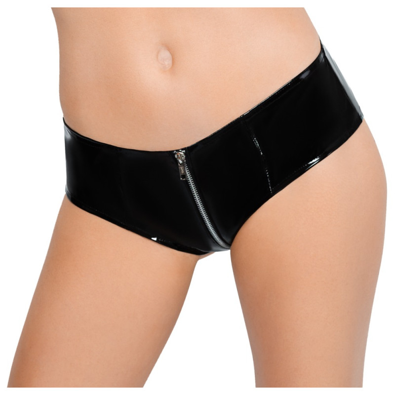 Vinyl Pants with a Zip