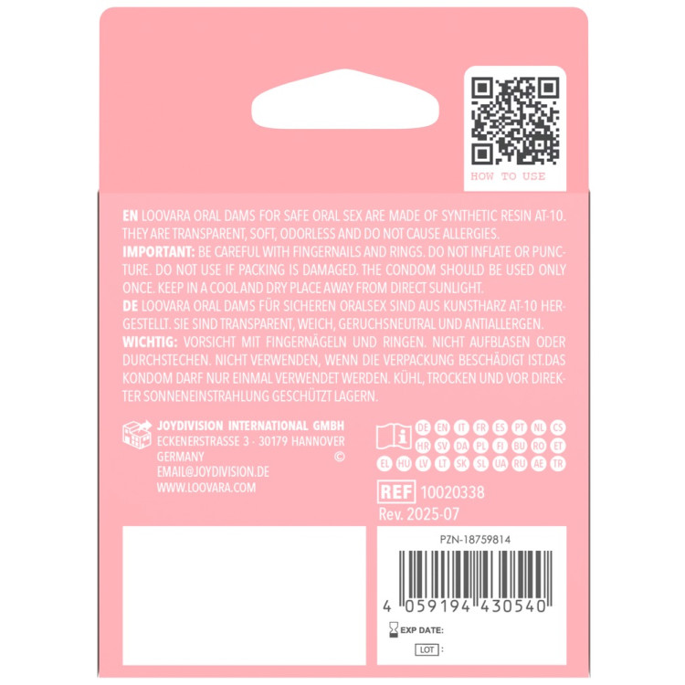 Loovara Oral Dams Pack of 3