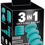 3in1 Cock and Ball Ring Set