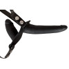 Double Strap On Black Silicone