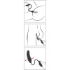 Infl. Dildo Black Latex Balloo