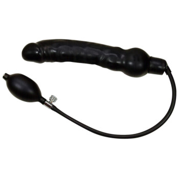 Blow me up Latex Dildo black