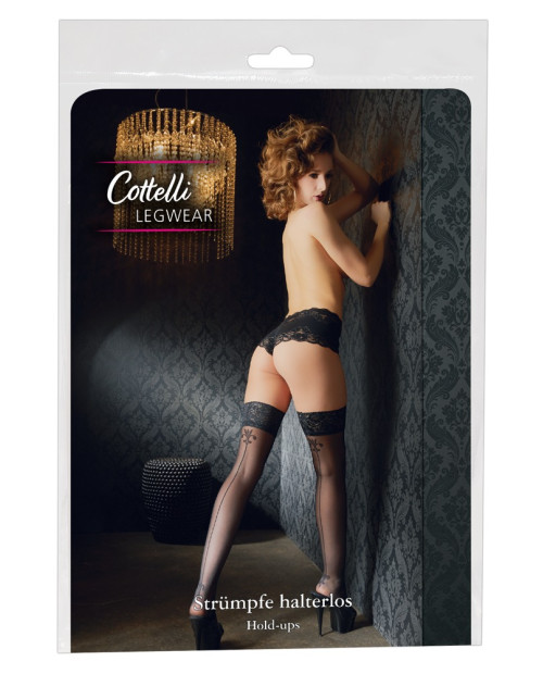 Hold-up Stockings with seam