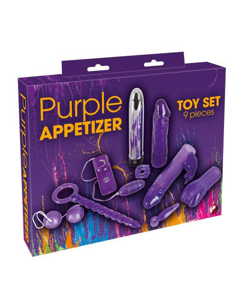 Purple Appetizer 9-piece set
